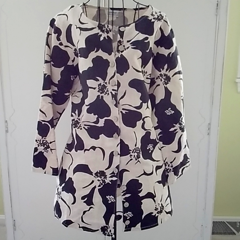 Habitat Linen Tunic/Blouse/Topper